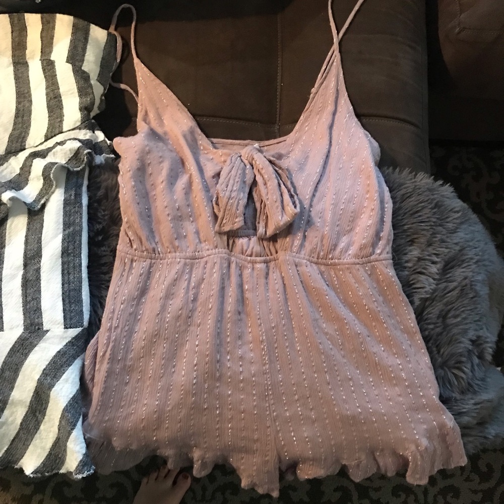 Mauve/blush/dusty rose romper